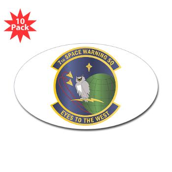 7SWS - M01 - 01 - 7th Space Warning Squadron - Sticker (Oval 10 pk)